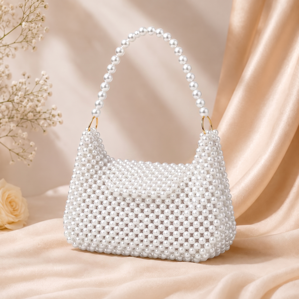 Chunky Pearl Handle Evening Bag : BV-KS-8