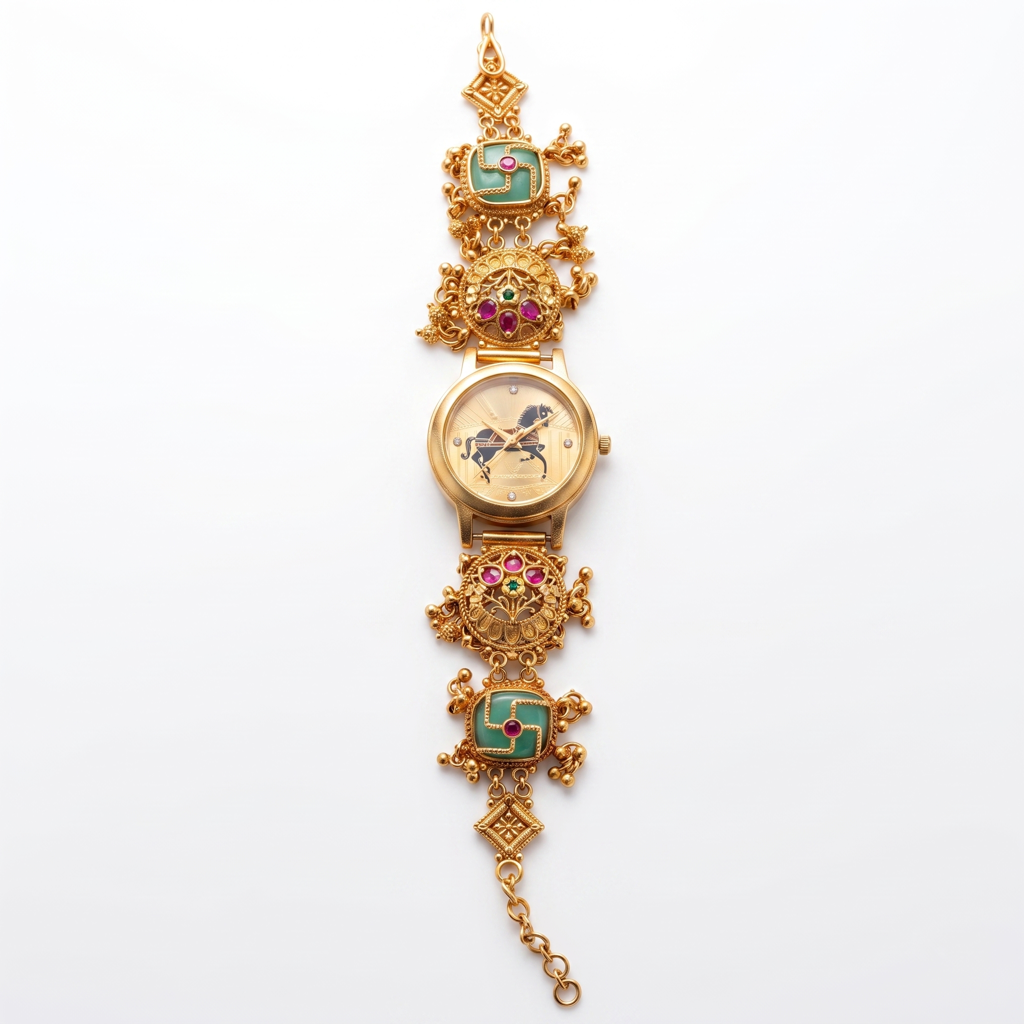 Royal Horse Enamel Champagne Dial Watch : BV-SRT-SIA-2