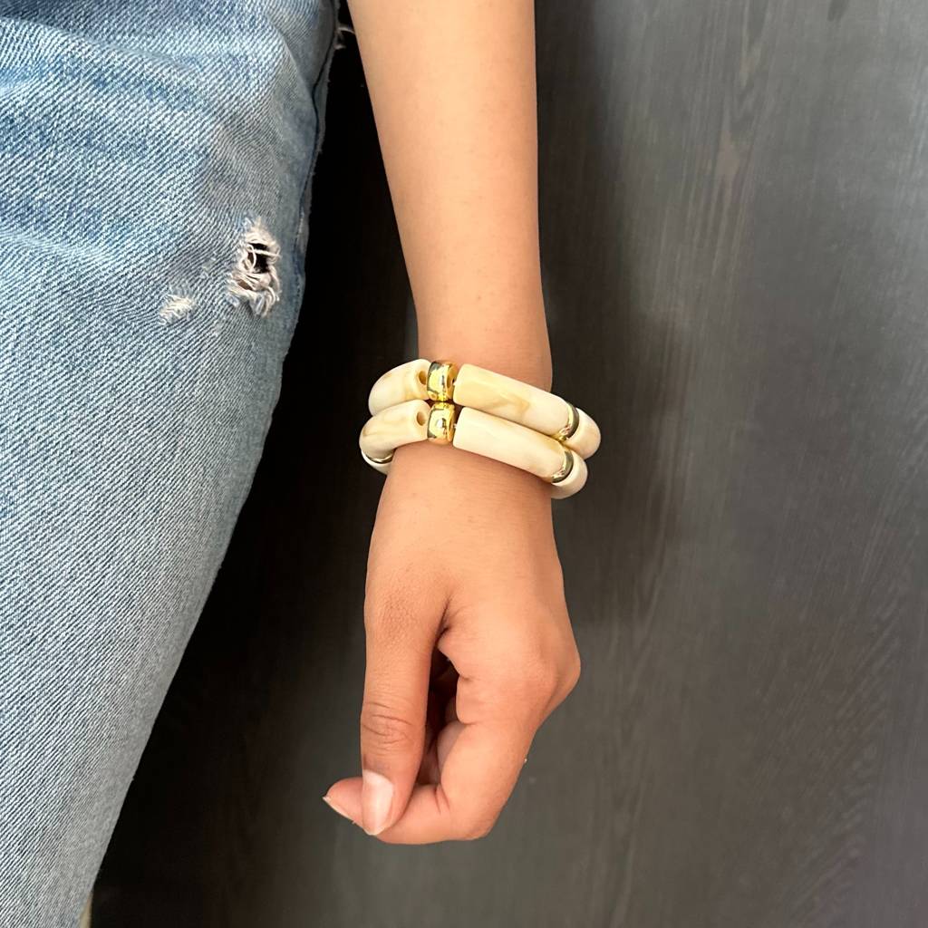 Kashsih Acrylic & Resin Bangle Set : BA024BA0024