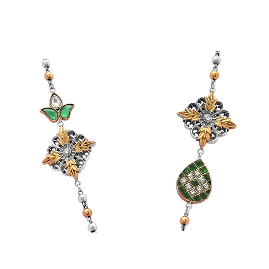 925 Pure Sterling Antique Silver Peacock Pattern Of Necklace | : NL1042