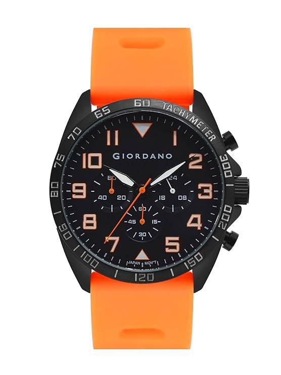 Giordano Multi Function - Performance Sport Watch For Men With Stopwatch Function & Silicon Strap : GZ-50092-01
