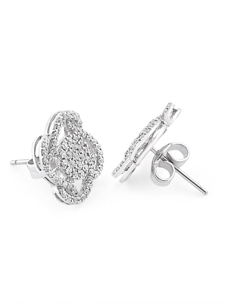 925 Silver Graced Shimmer Earrings