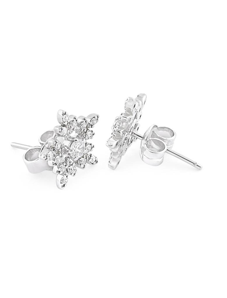 925 Silver Snowflake Earrings