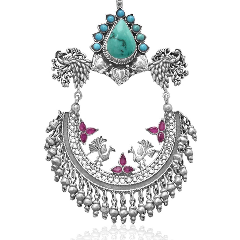 925 Pure Antique Silver Necklace |Tassel Silver Necklace : NL1039
