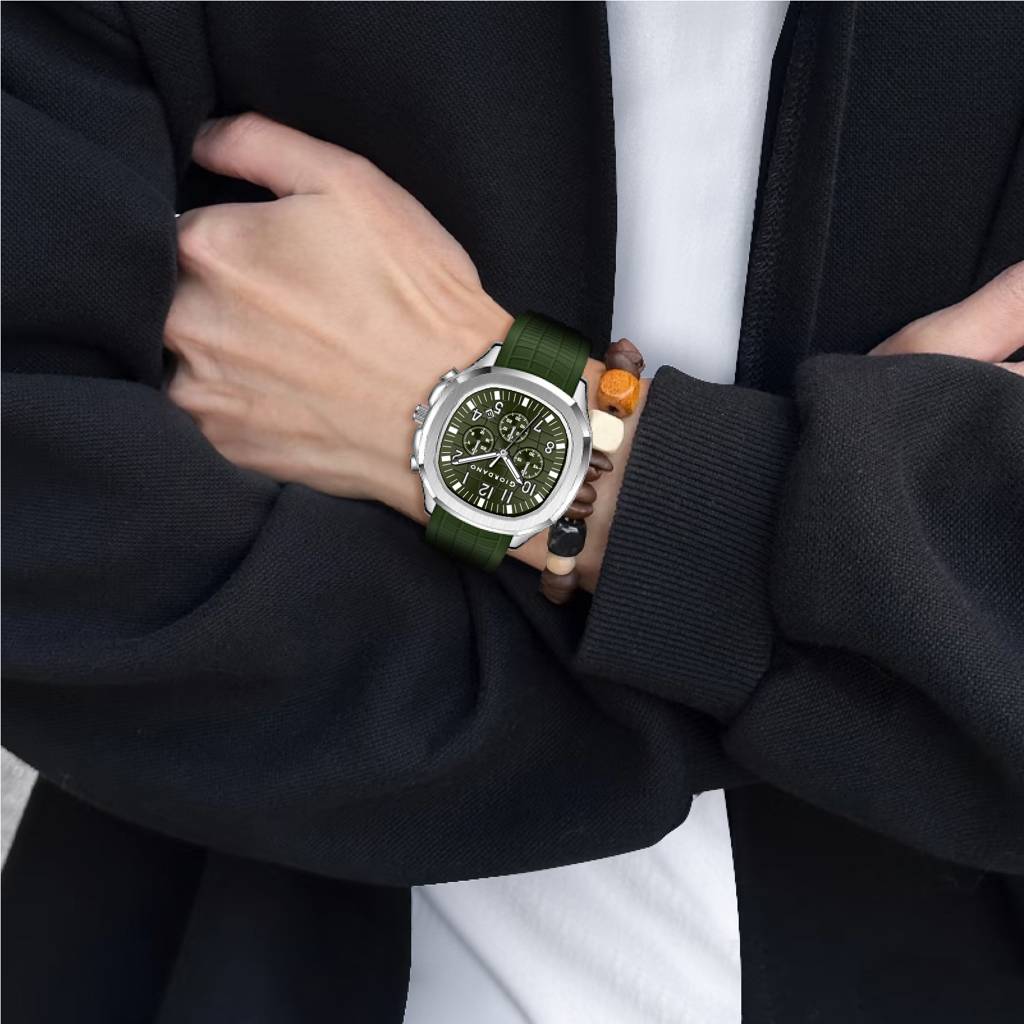 Giordano Precision And Comfort Multi Function Watch For Men With Textured Dial & Trendy Silicone Band : GZ-50143-04