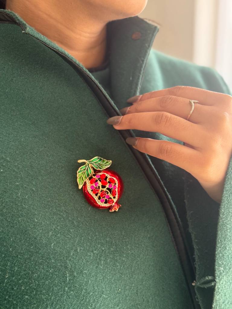 Pomegranate Jewel Brooch : BRP06