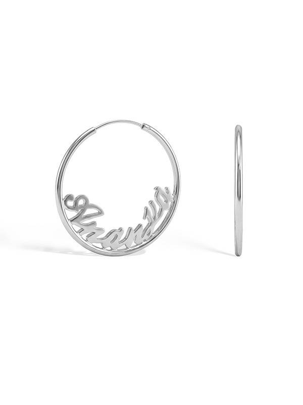 Personalized Name Endless Hoops : CER18SL