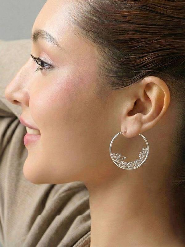 Personalized Name Endless Hoops : CER18SL