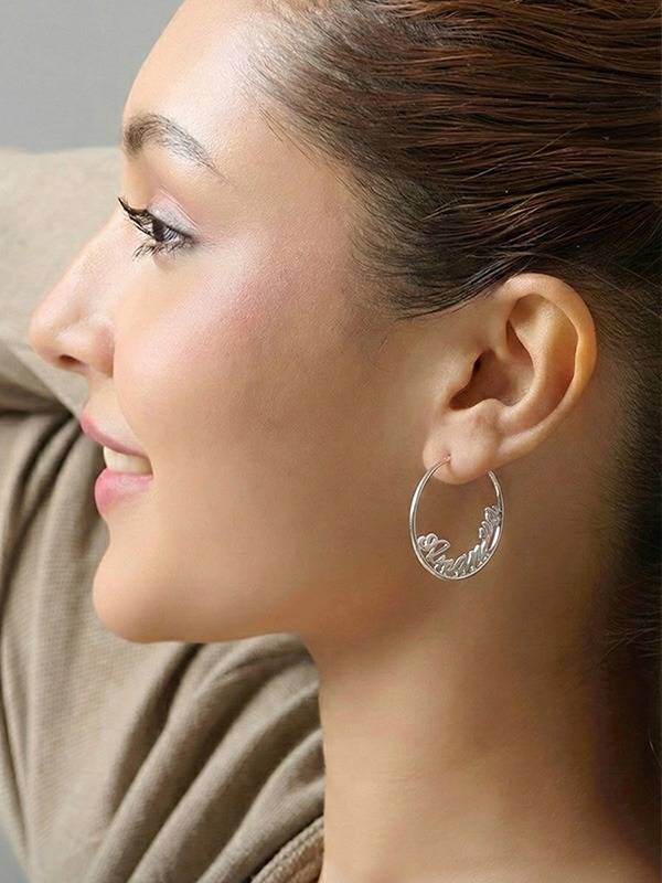 Personalized Name Endless Hoops : CER18SL