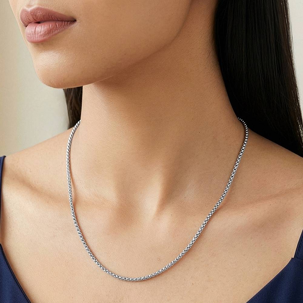 925 Silver Belcher Chain|Chains For Women & Girls|With Certificate Of Authenticity And 925 Stamp |6 Months Warranty : CH0272