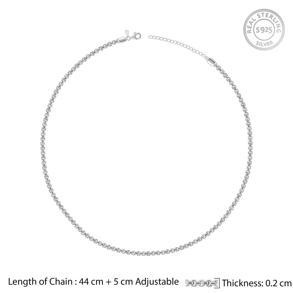 925 Silver Belcher Chain|Chains For Women & Girls|With Certificate Of Authenticity And 925 Stamp |6 Months Warranty : CH0272