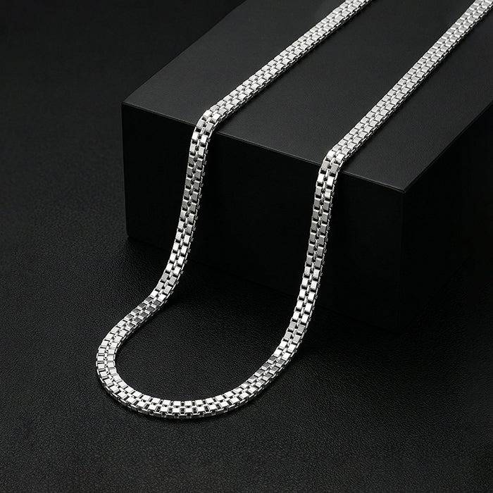 silver chain for men boys diamond necklace GIVA 925 Silver Double Box Chain For Him|Chains For Men Boys|With  Certificate Of Authenticity And 925 Stamp |6 Months Warranty · Eternz