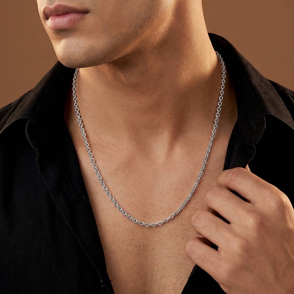 925 Silver Gracious Link Chain|Pendant To Gift Men & Boys | With Certificate Of Authenticity And 925 Stamp | 6 Months : CH0281
