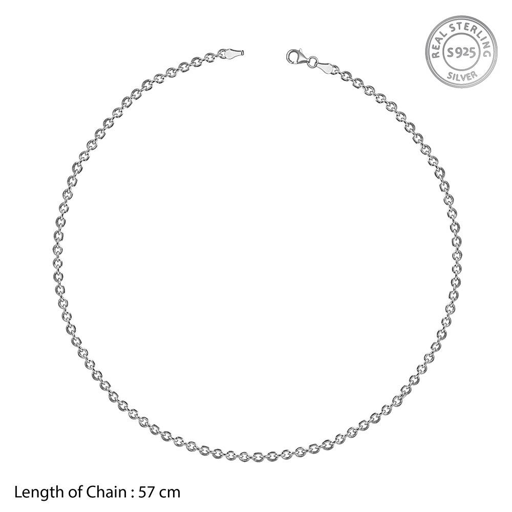925 Silver Gracious Link Chain|Pendant To Gift Men & Boys | With Certificate Of Authenticity And 925 Stamp | 6 Months : CH0281