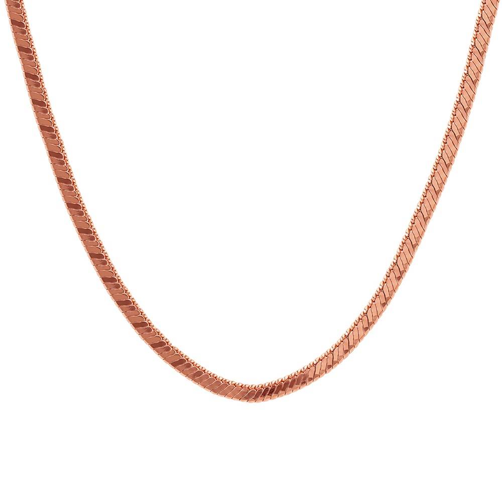 925 Silver Rose Gold Slim Snake Chain|Gifts For Women And Girls | With Certificate Of Authenticity And 925 Stamp | 6  : CH0328