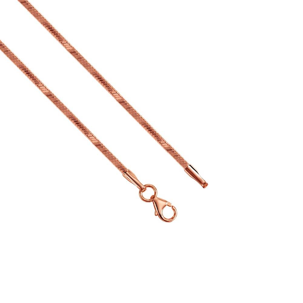 925 Silver Rose Gold Slim Snake Chain|Gifts For Women And Girls | With Certificate Of Authenticity And 925 Stamp | 6  : CH0328