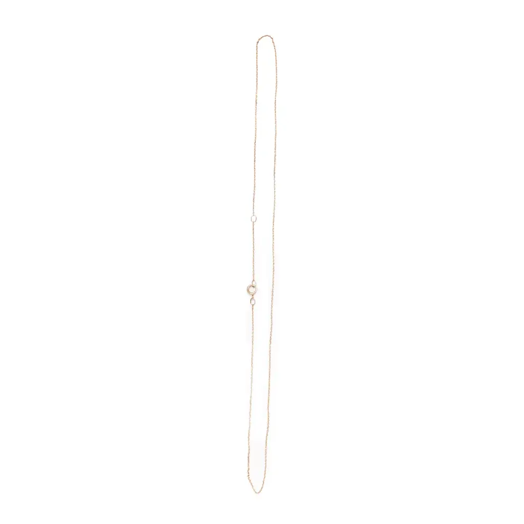 Plain 9Kt Gold Chain : VCH-01-WG