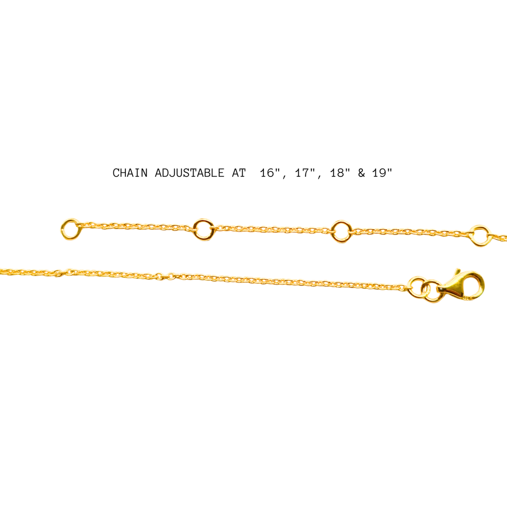 Pearl Drop Detachable Pendant : PD-PRL04-YG-WHT