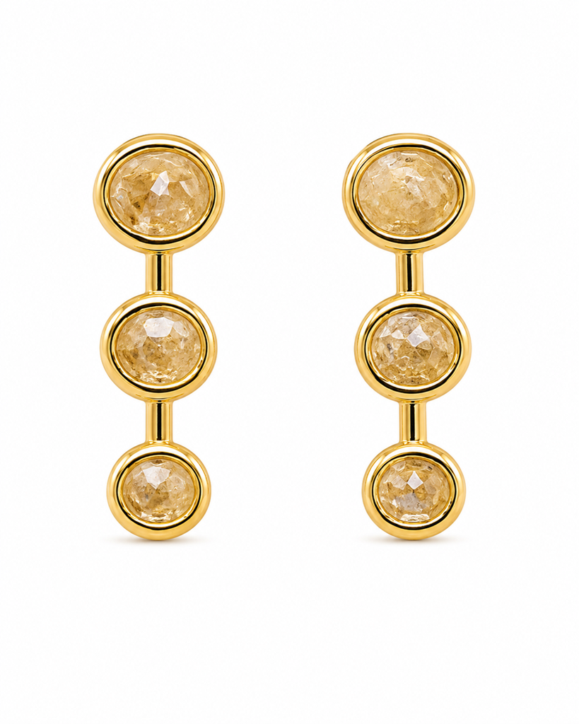 Champagne Cascade Earrings : E346