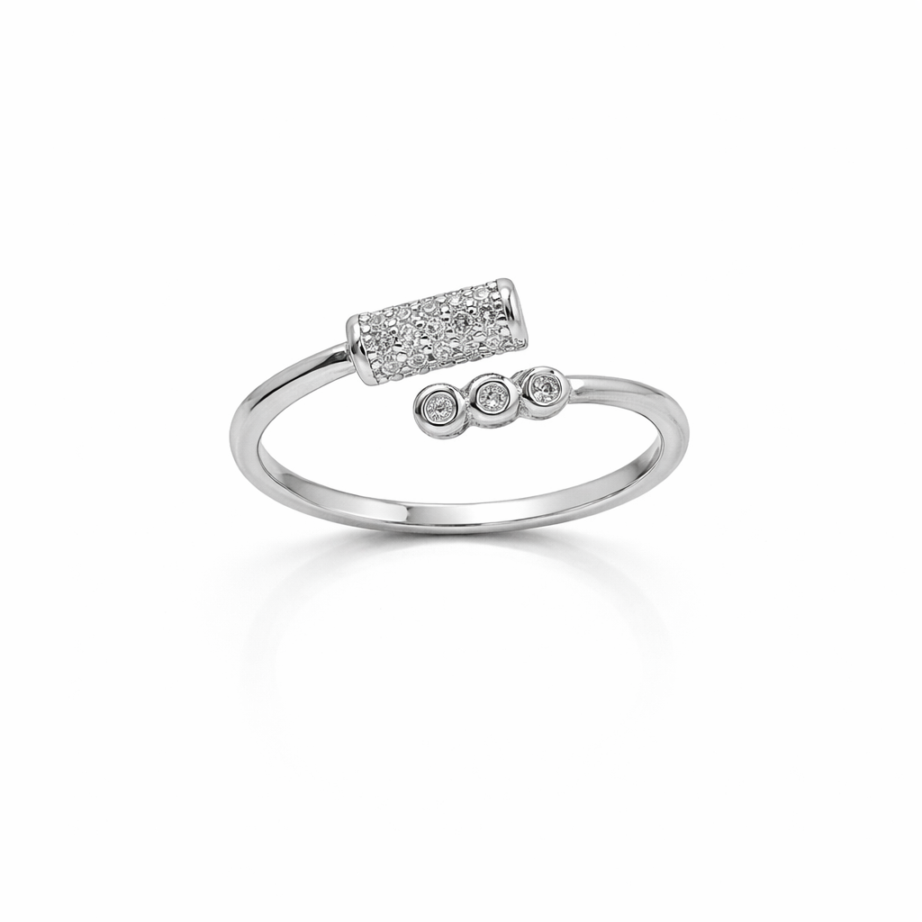 Glossy Dome 925 Silver Ring – Bold Everyday Statement Ring : LRG-110086