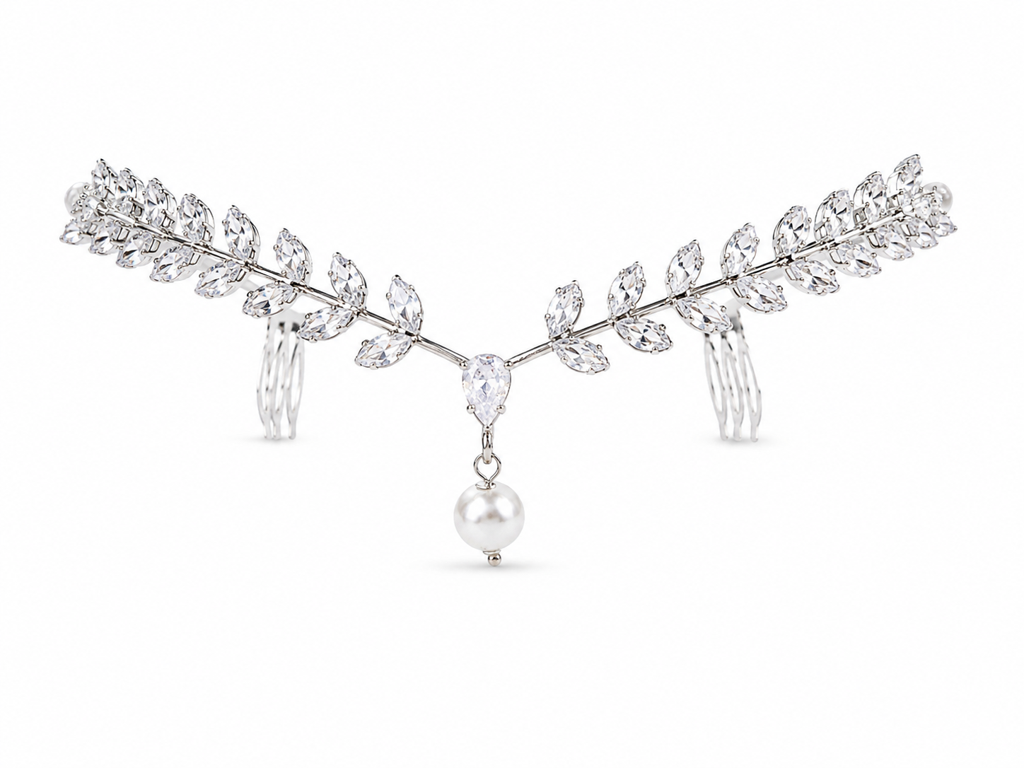 Spotlight Tiara Glam Back Hair Crown For Women : TIA006