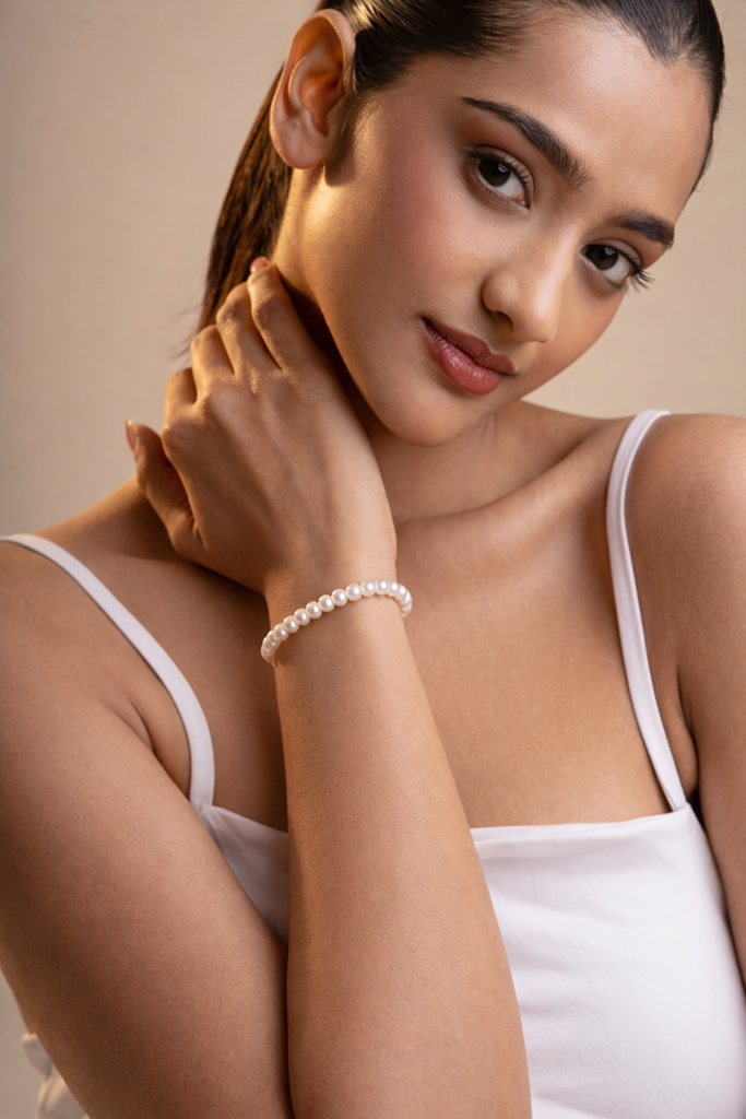 Zen White Pearl Bracelet : BRC-ZEN-WHT