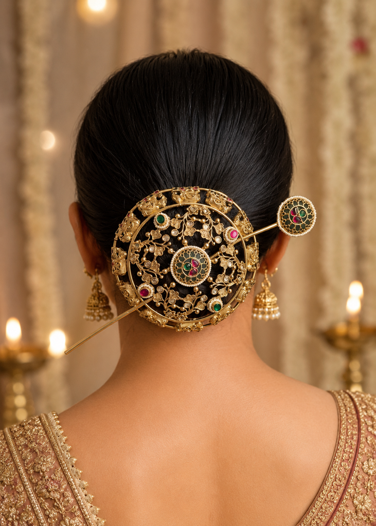 Kundan Hair Bun : HBA004