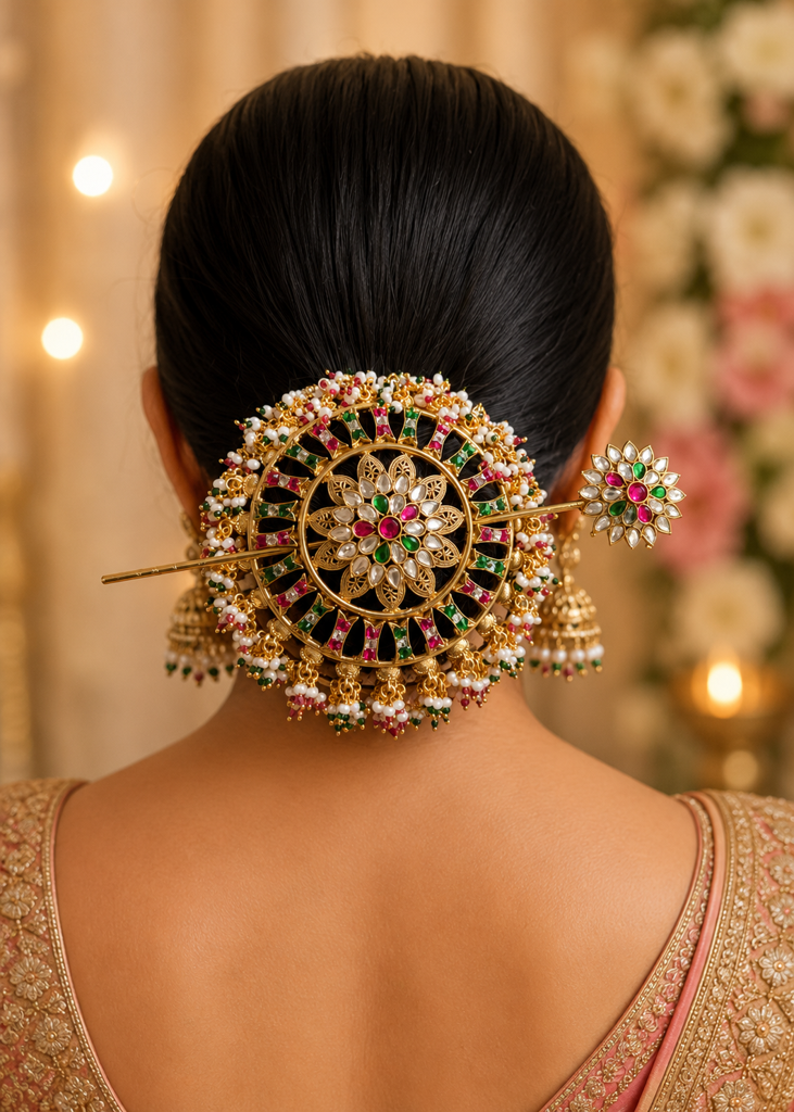 Bridal Hair Bun : HBA005