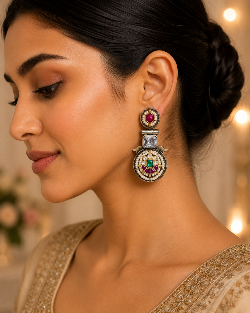 Chakra Pachi Earrings : PAS021
