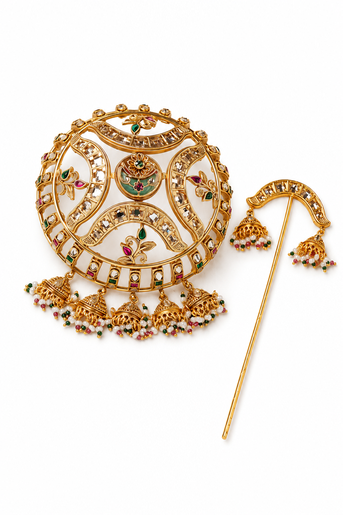 Jhumka Hair Bun : HBA003