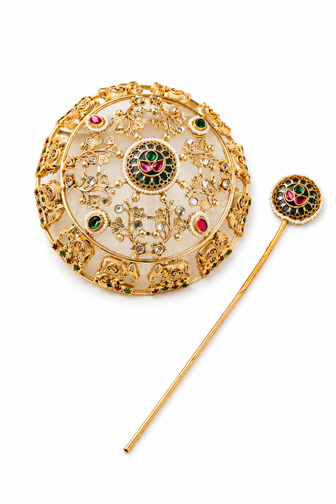 Kundan Hair Bun : HBA004