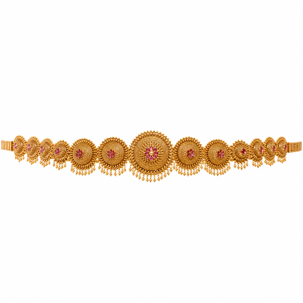 Suryakanti Kamarpatta – 1 Gram Gold Plated Bridal Waist Belt : V-1908