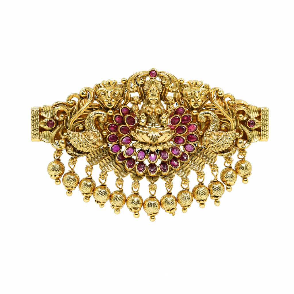 Amara Laxmi Hair Clip – 1 Gram Gold Plated Bridal Juda Pin : V-122