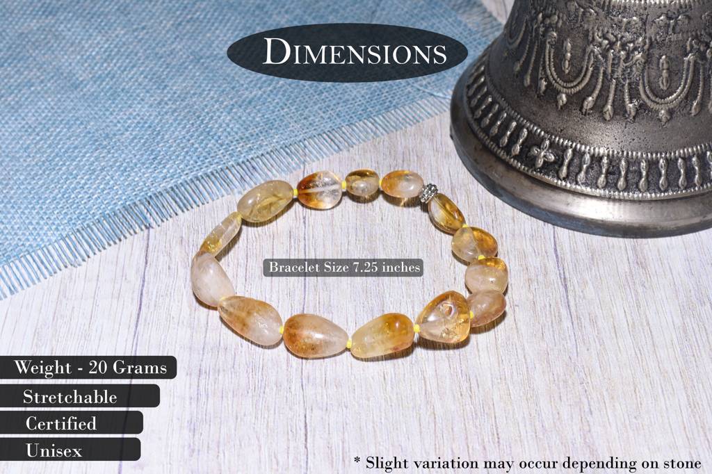Citrine Healing Gemstone Bracelet : CITRINE-BRACELET