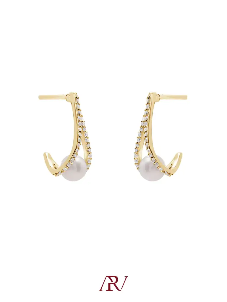 Claw Pearl Earrings : ARV-ER-042