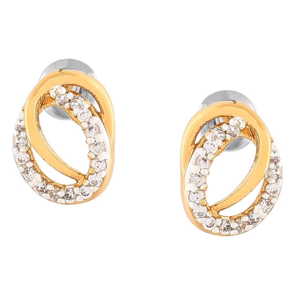 Estele Gold Plated Radiance Stud Combo Earrings Set For Girls And Women : COMBO-159ER