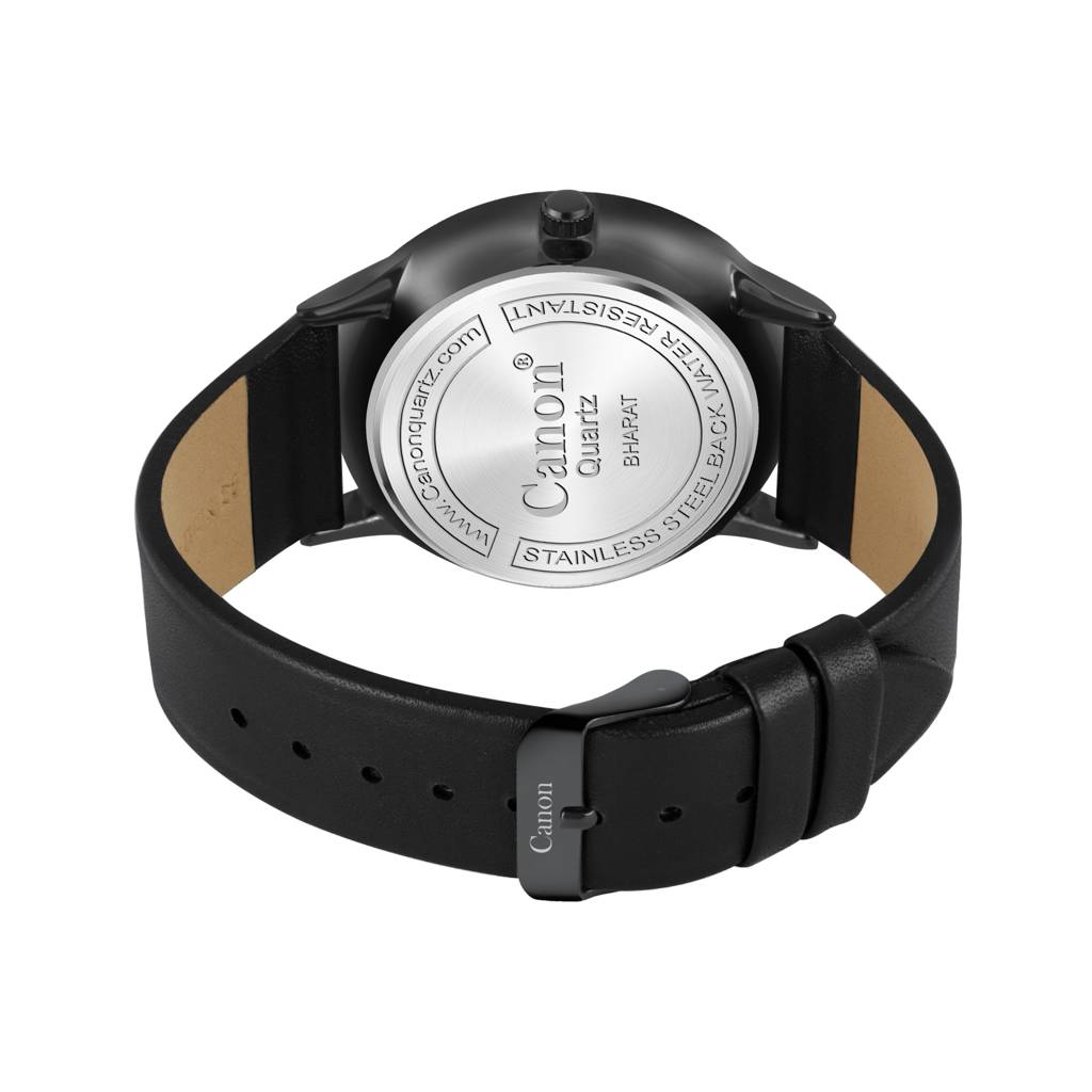 Canon Quartz All Black Watch For Men Cn-428 : CN-428