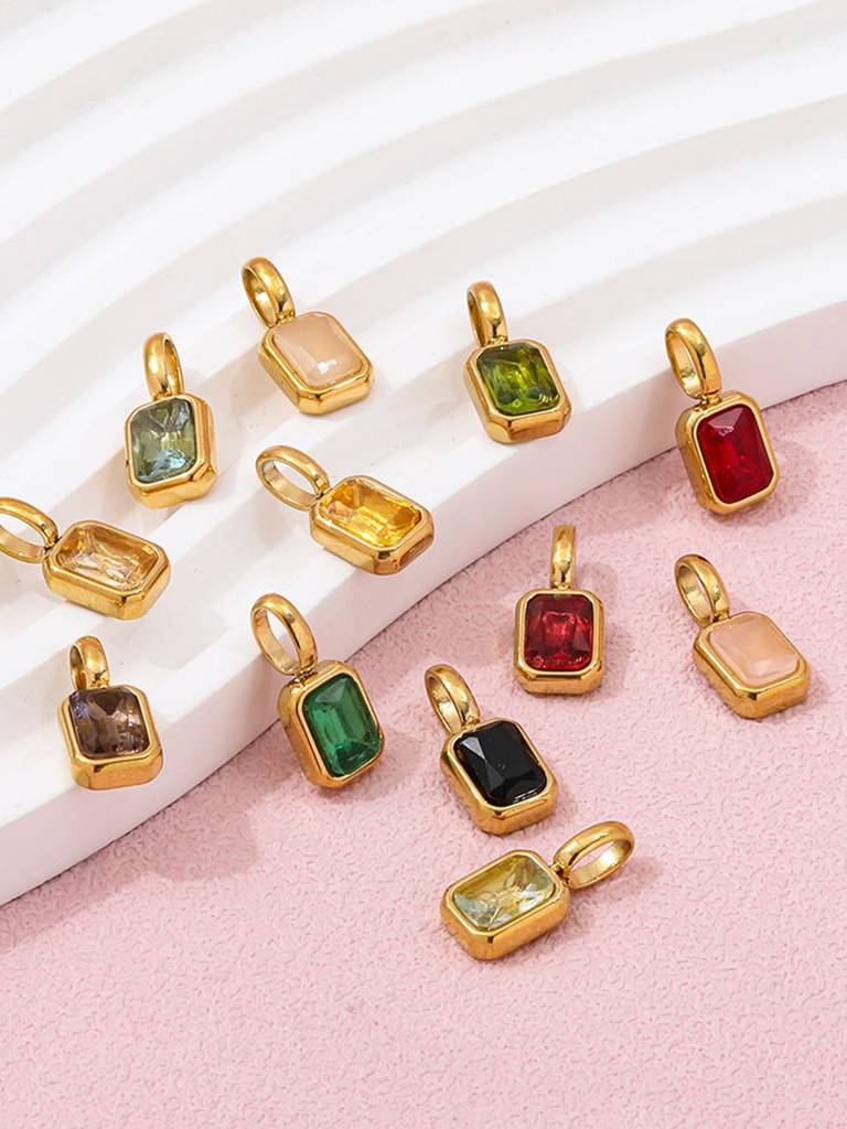18K Gold-Plated - Stone Pendant : 10098113