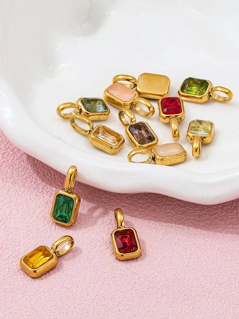 18K Gold-Plated - Stone Pendant : 10098113