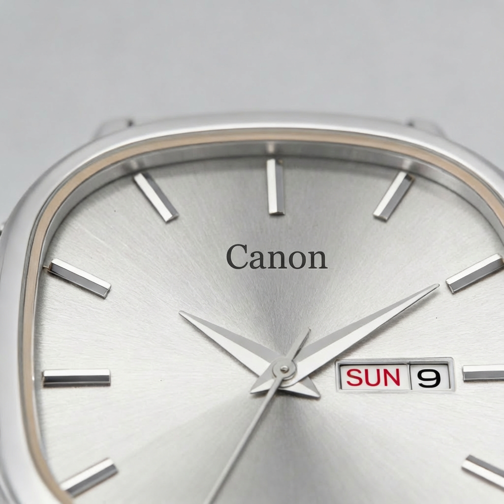 Lucid Silver Sunburst Soft-Square Watch For Men - 460 : CN-460