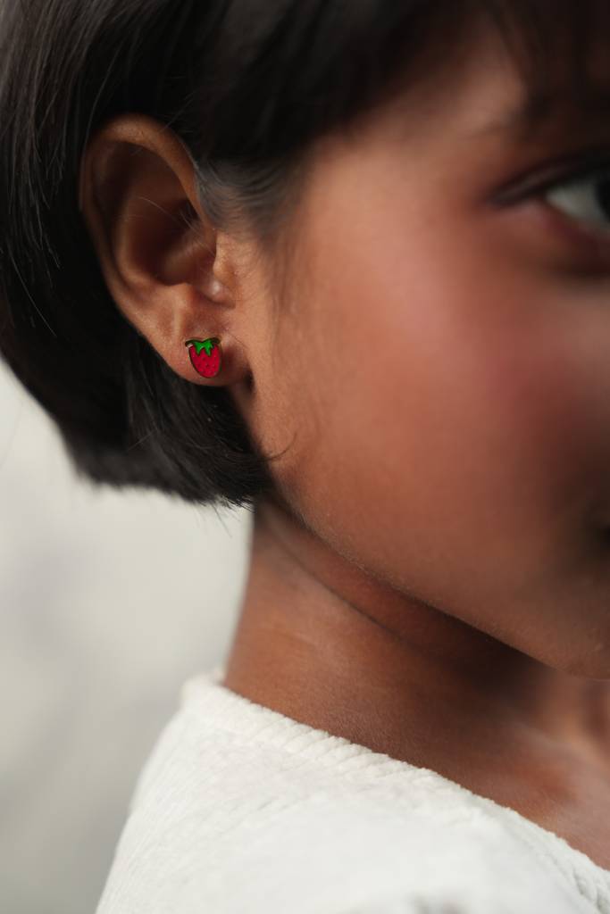Kids Strawberry Stud Earring : EA618601G