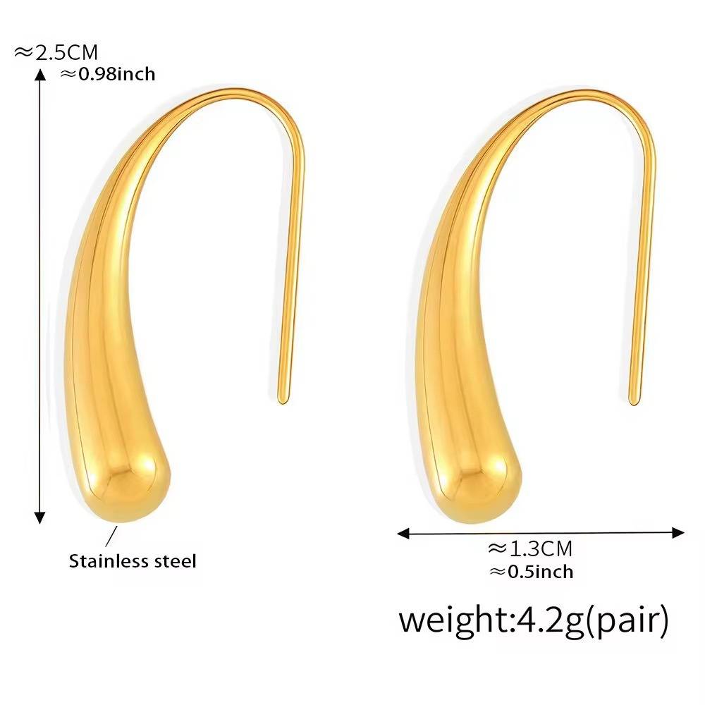 Chunky Vibe Strike Earrings - Waterproof, Statement Party Wear : 1004502