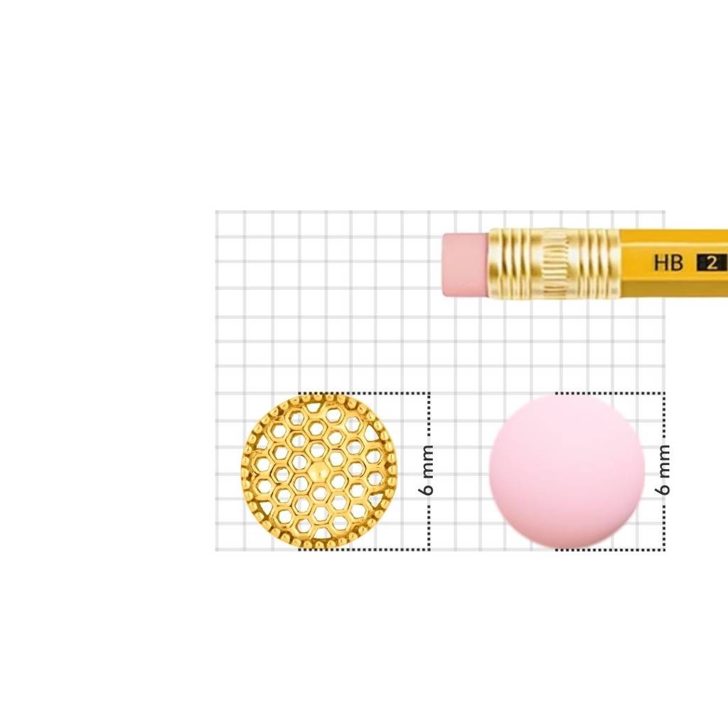 Yuvora 18K Yellow Gold Hexa Minimal Nose Pin For Women | Screw Back Closure | Bis Hallmarked | Pure Gold : CPNP1039-HP-18YG-IS