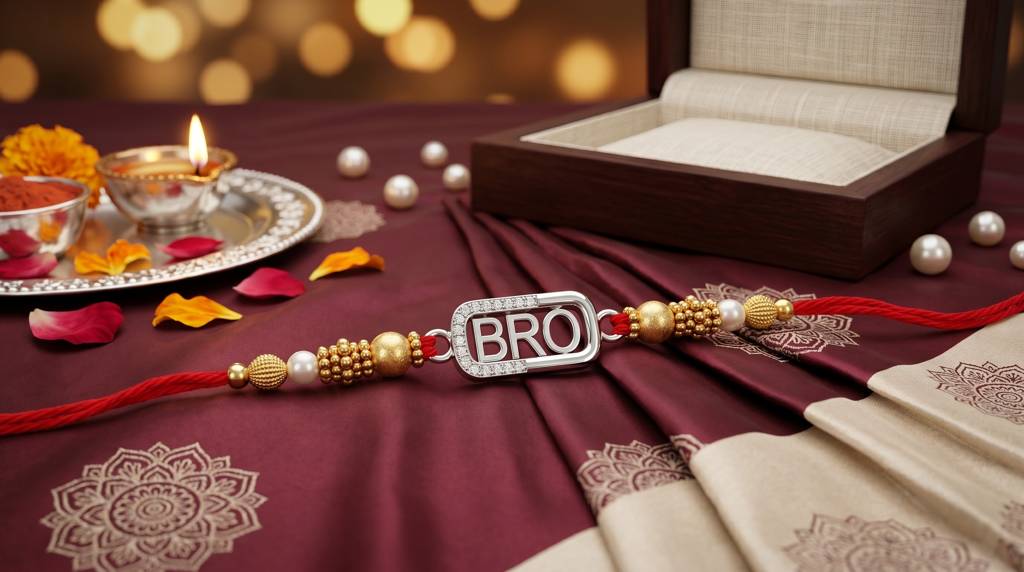 Eternz Certified Jewellery - Silveronaire Pure 925 Silver Bro Rakhi For Men