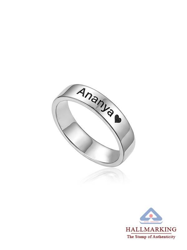 Personalized Engraved Message Band Ring : CRING01SL