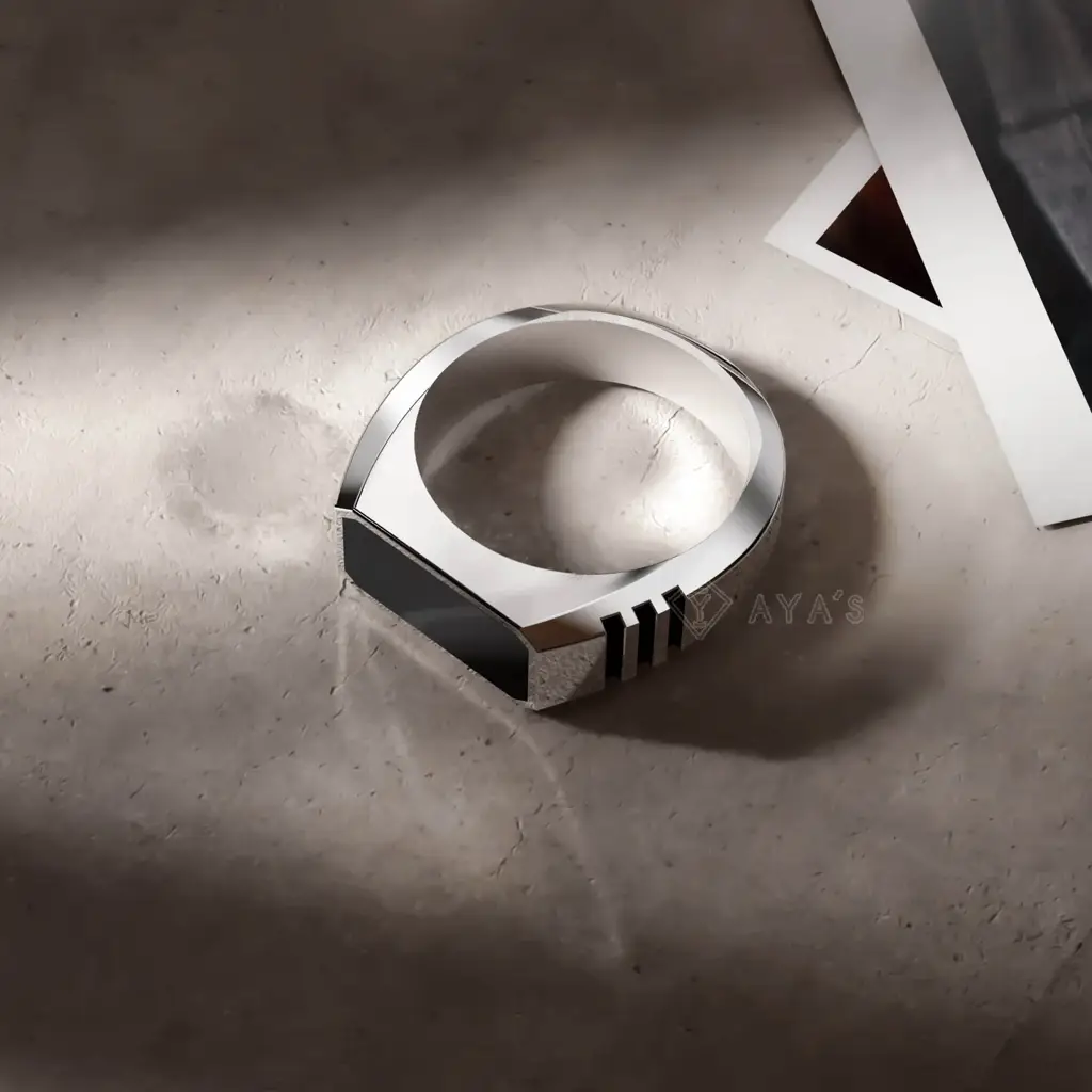 Cronus Ring : CRNS-RNG-BLK-CER-17