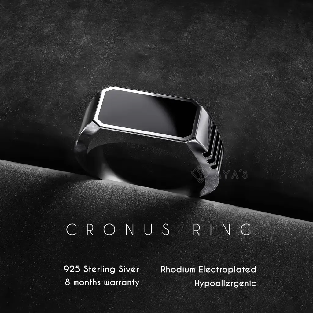 Cronus Ring : CRNS-RNG-BLK-CER-17