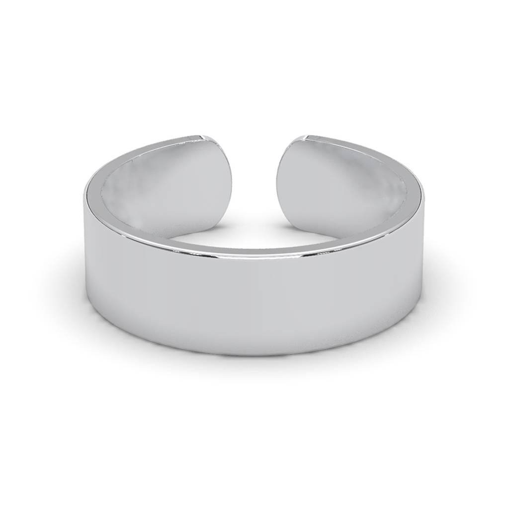 Clara Pure 925 Sterling Silver Broad Adjustable Thumb Band Finger Ring For Women & Girls : CSFR57