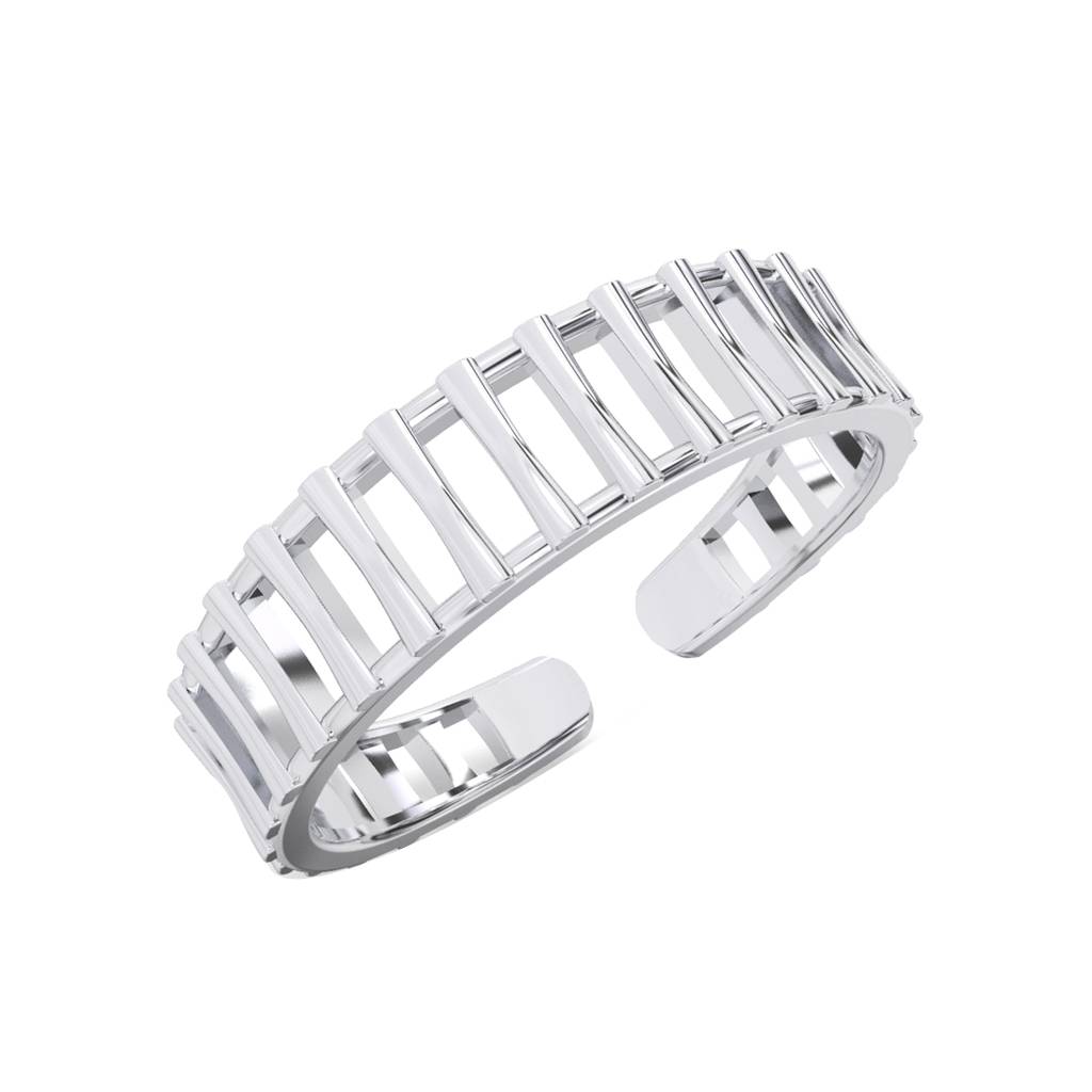 Clara Pure 925 Sterling Silver Daily Wear Adjustable Thumb Band Finger Ring For Women & Girls : CSFR64