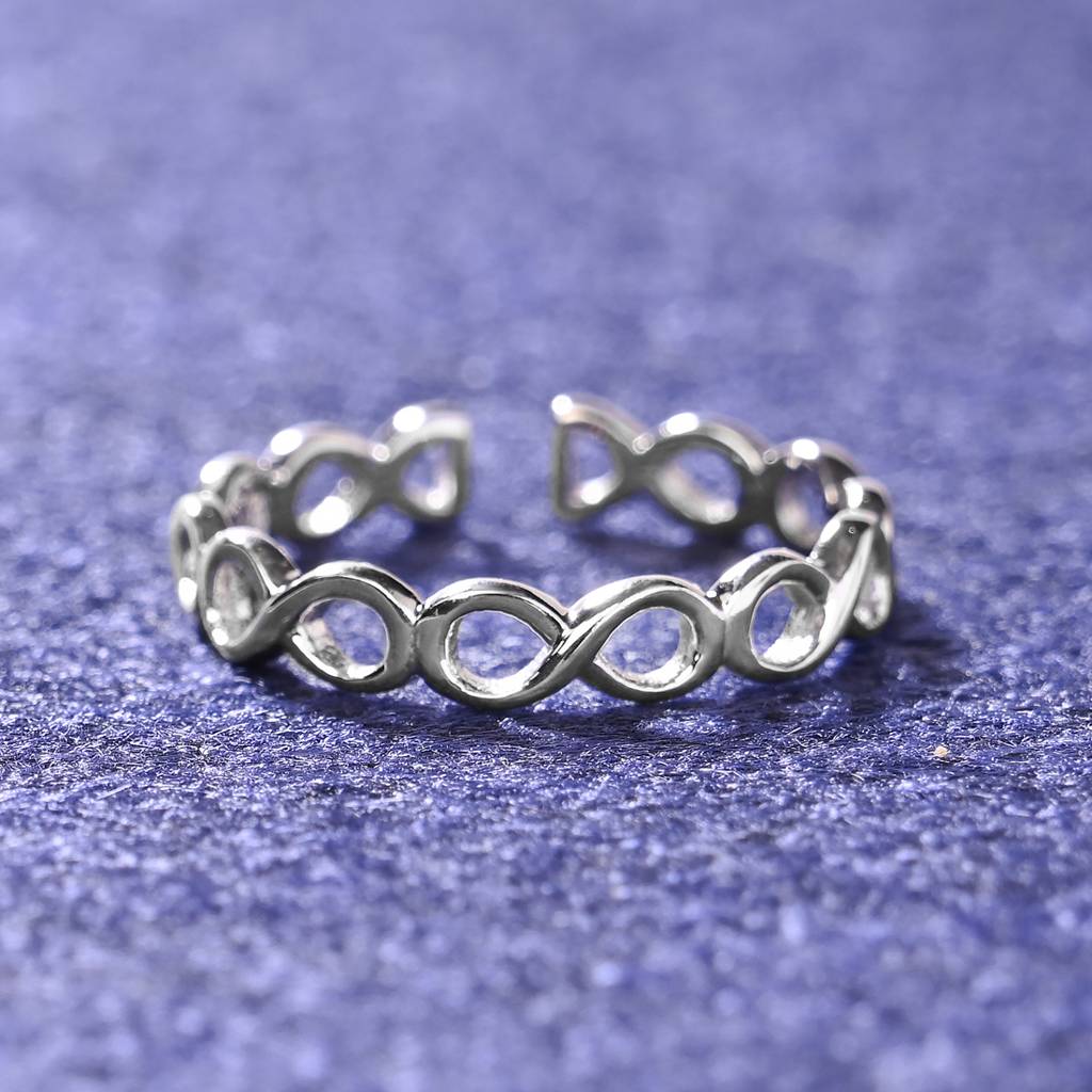 Clara Pure 925 Sterling Silver Infinity Adjustable Thumb Band Finger Ring For Women Girls Clara Pure 925 Sterling Silver Infinity Adjustable Thumb Band Finger R Eternz